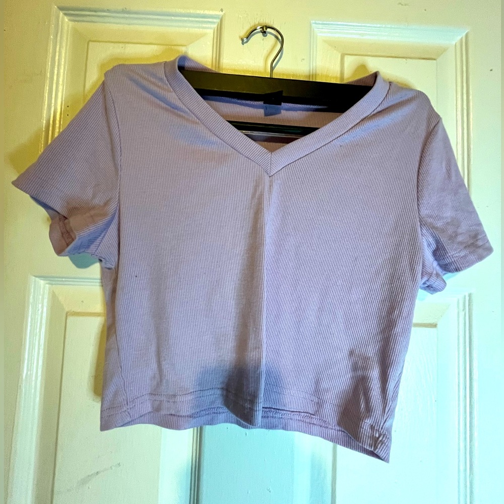 SHEIN purple crop top